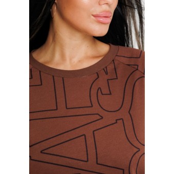 Костюм  женский       из футера    кофта с брюками   коричневый