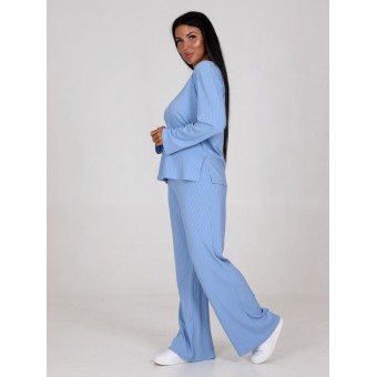 Костюм  женский       Лапша    кофта с брюками   голубой