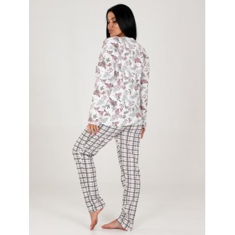 Пижама  женская       из кулирки    кофта с брюками        