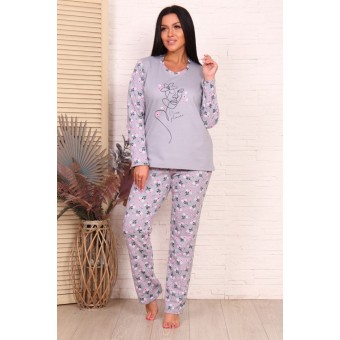 Пижама  женская       из футера    кофта с брюками   в ассортименте