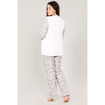 Пижама  женская       из футера    кофта с брюками   в ассортименте