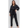 Костюм женский из кулирки кофта с брюками черный