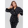 Костюм женский из кулирки кофта с брюками черный