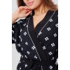 Костюм женский из кулирки кофта с брюками черный