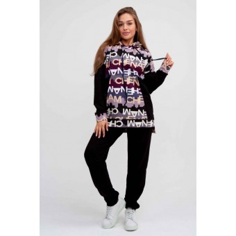 Костюм  женский       из футера    кофта с брюками        