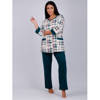 Пижама  женская       из футера    кофта с брюками