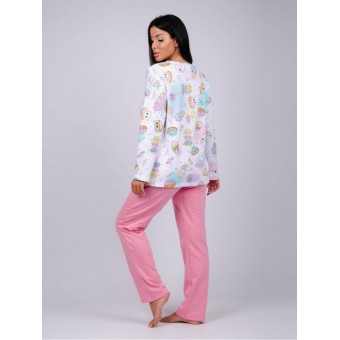 Пижама  женская       из футера    кофта с брюками