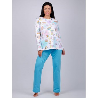 Пижама  женская       из футера    кофта с брюками