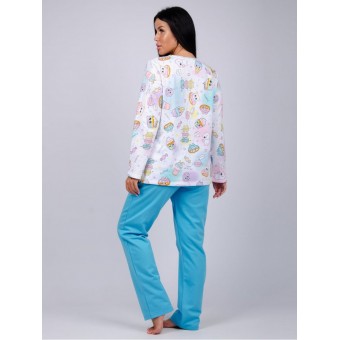 Пижама  женская       из футера    кофта с брюками