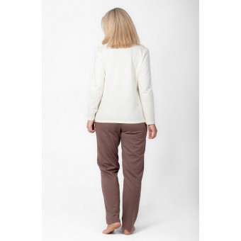 Пижама  женская       из футера    кофта с брюками   зеленая