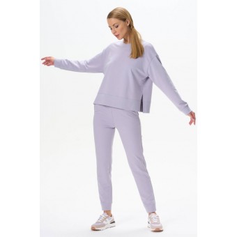 Костюм  женский       из футера    кофта с брюками   Сиреневый     