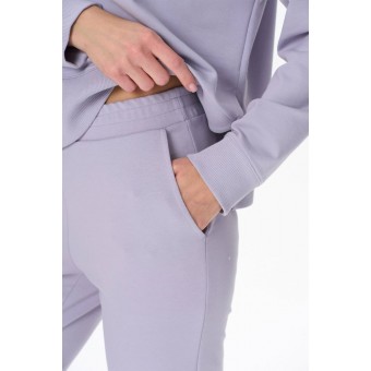 Костюм  женский       из футера    кофта с брюками   Сиреневый     