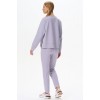 Костюм женский из футера кофта с брюками Сиреневый