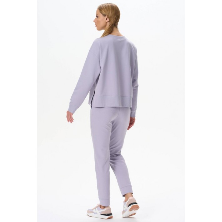 Костюм женский из футера кофта с брюками Сиреневый