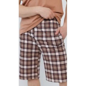 Пижама  мужская       из кулирки    футболка с шортами