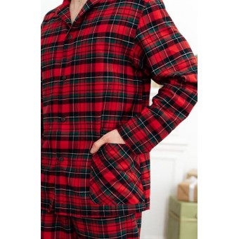 Пижама  мужская       трикотажная   на пуговицах рубашка с брюками