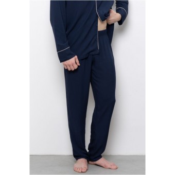 Пижама  мужская       из вискозы   на пуговицах рубашка с брюками