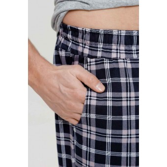 Костюм  мужской       из кулирки    футболка с брюками   серый  Клетка Kuzina