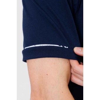 Костюм  мужской       из кулирки    футболка с шортами   синий  Надписи Kuzina