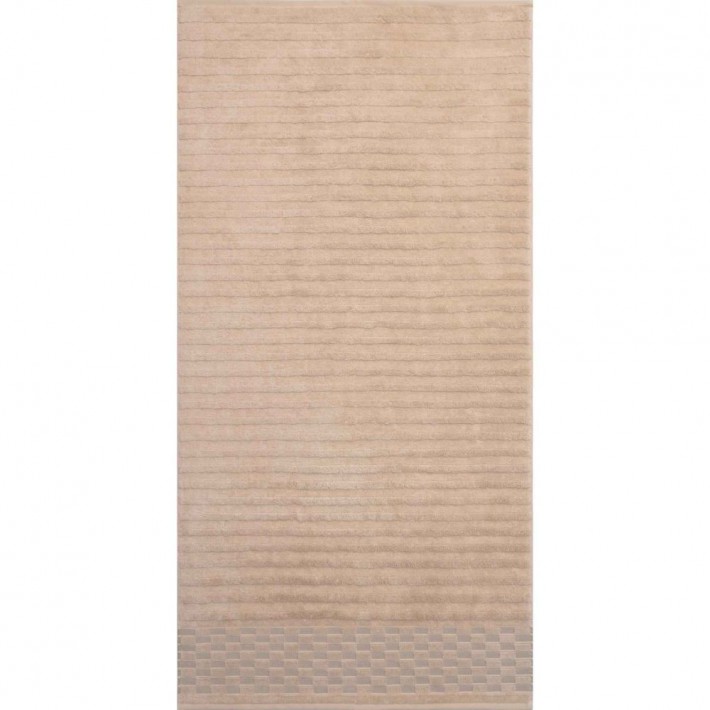 Полотенце для лица 50х100 махровое 500 г/м2 бежевое Донецкая мануфактура