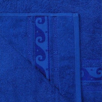 Полотенце     для лица 50х90   махровое  460 г/м2     синее   Донецкая мануфактура
