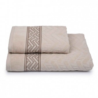 Полотенце     для бани 70х130   махровое  460 г/м2     бежевое   Донецкая мануфактура  