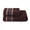 Полотенце для бани 100х150 махровое 420 г/м2 коричневое Донецкая мануфактура