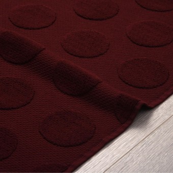 Коврик     для ног 45х65   махровый  750 г/м2     бордовый   Донецкая мануфактура