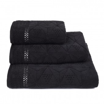 Полотенце     для бани 100х150   махровое  490 г/м2     черное   Донецкая мануфактура