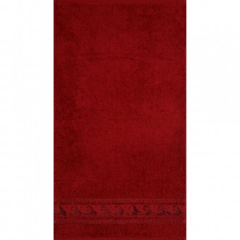 Полотенце     для лица 50х90   махровое  460 г/м2     красное   Донецкая мануфактура