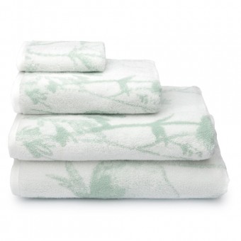 Полотенце      30х30 размер   махра       Белый, Зеленый   Донецкая мануфактура