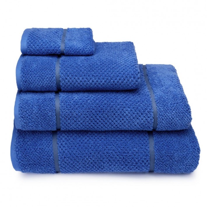 Полотенце для бани 100х150 махровое 520 г/м2 синее однотонное Донецкая мануфактура Paradiso