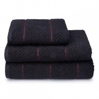 Полотенце      50х100   махровое  560 г/м2     черное   Донецкая мануфактура Tweed 