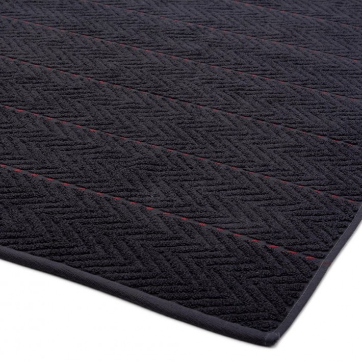 Полотенце 50х100 махровое 560 г/м2 черное Донецкая мануфактура Tweed