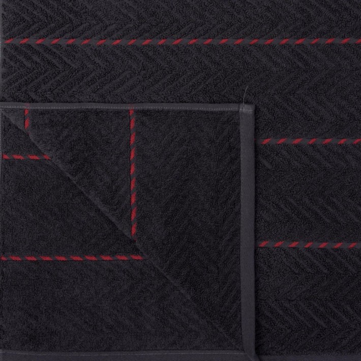 Полотенце 50х100 махровое 560 г/м2 черное Донецкая мануфактура Tweed