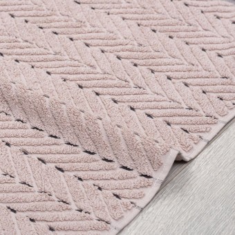 Коврик      50х70   махровый  750 г/м2     розовый   Донецкая мануфактура Bellissimo duetto