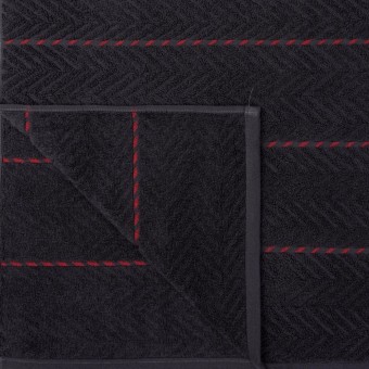 Полотенце      100х150   махровое  550 г/м2     черное   Донецкая мануфактура Tweed