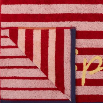 Полотенце     для лица 50х90   махровое  460 г/м2     красное   Донецкая мануфактура