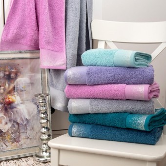 Полотенце     для лица 50х90   махровое  460 г/м2     розовое  однотонное Донецкая мануфактура Via Lattea