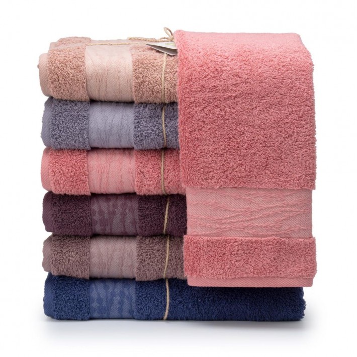 Полотенце для бани 70х130 махровое 460 г/м2 синее однотонное Донецкая мануфактура Care