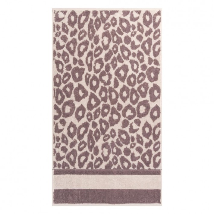 Полотенце для лица 50х90 махровое 460 г/м2 Бежевый, Коричневый Донецкая мануфактура Bestia