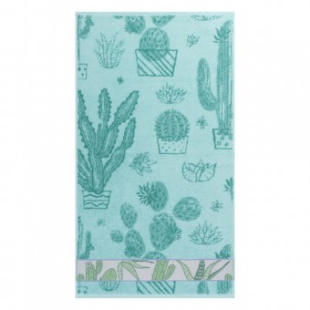 Полотенце     для бани 70х130   махровое  460 г/м2     зеленое   Донецкая мануфактура Cactus
