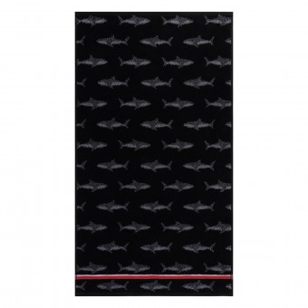 Полотенце     для лица 70х130   махровое  460 г/м2     черное   Донецкая мануфактура White shark