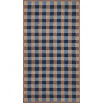 Полотенце     для лица 50х90   махровое  360 г/м2     Бежевый, Синий   Донецкая мануфактура Holmes New 