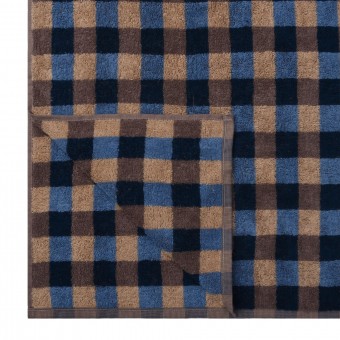 Полотенце     для лица 50х90   махровое  360 г/м2     Бежевый, Синий   Донецкая мануфактура Holmes New 