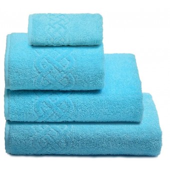Полотенце     для бани 100х150   махровое  350 г/м2     голубое   Донецкая мануфактура  