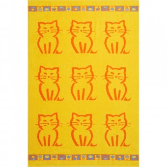 Полотенце  детское   для лица 50х70   махровое  460 г/м2     оранжевое   Донецкая мануфактура Kitti