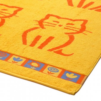 Полотенце  детское   для лица 50х70   махровое  460 г/м2     оранжевое   Донецкая мануфактура Kitti