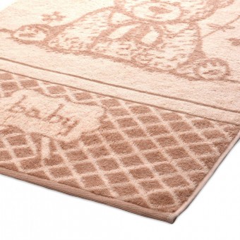 Полотенце  детское   для лица 100х150   махровое  460 г/м2     Бежевый, Коричневый    Teddy 