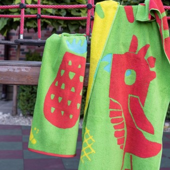 Полотенце  детское   для бани 70х130   махровое       разноцветное   Донецкая мануфактура